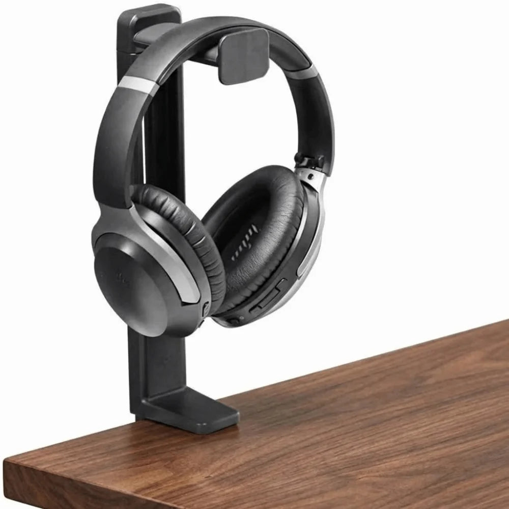 Adjustable Headphone Holder Rotatable No-Drill Gaming Headset Rack Support Universal Headphone Organizers Household Peaceful Pleasures Health and Wellness