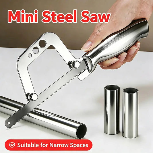 Mini Hacksaw Frame 12" Quick-Lock Compact Hand Saw | DIY Tool Mini Hacksaw Peaceful Pleasures Health and Wellness