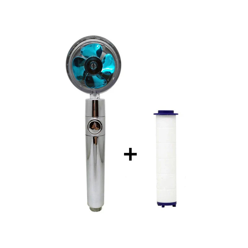 360° Rotating High-Pressure Water-Saving Shower Head with Filter