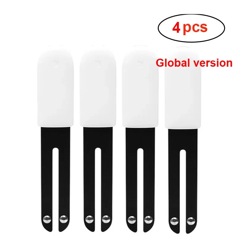 HHCC Flora Monitor Garden Care Plant Grass Soil Water Fertility Smart Tester Sensor Flower Garden Detector For Xiaomi Mijia Peaceful Pleasures Health and Wellness White 4 Pcs