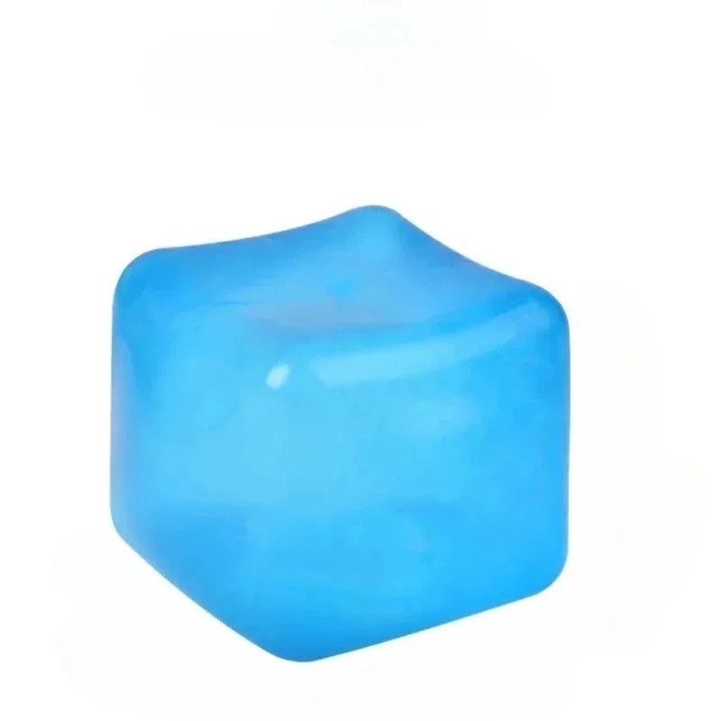 Slow Rising Gel Ice Cube Squishy Fidget Toy – Stress Relief