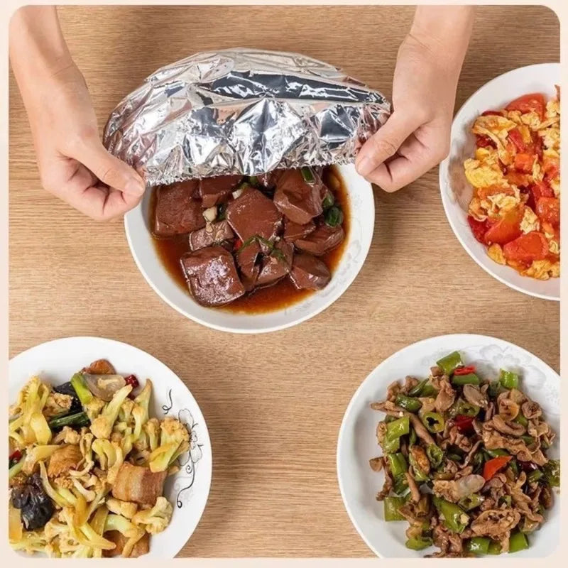 Reusable Aluminum Foil Bowl Covers | Food Grade Heat Insulating