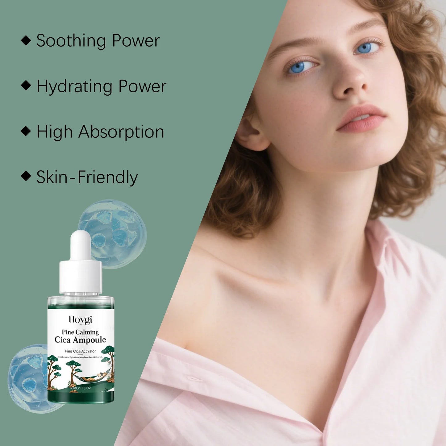 Pine Cica Ampoule Serum – Hyaluronic Acid & Centella Asiatica