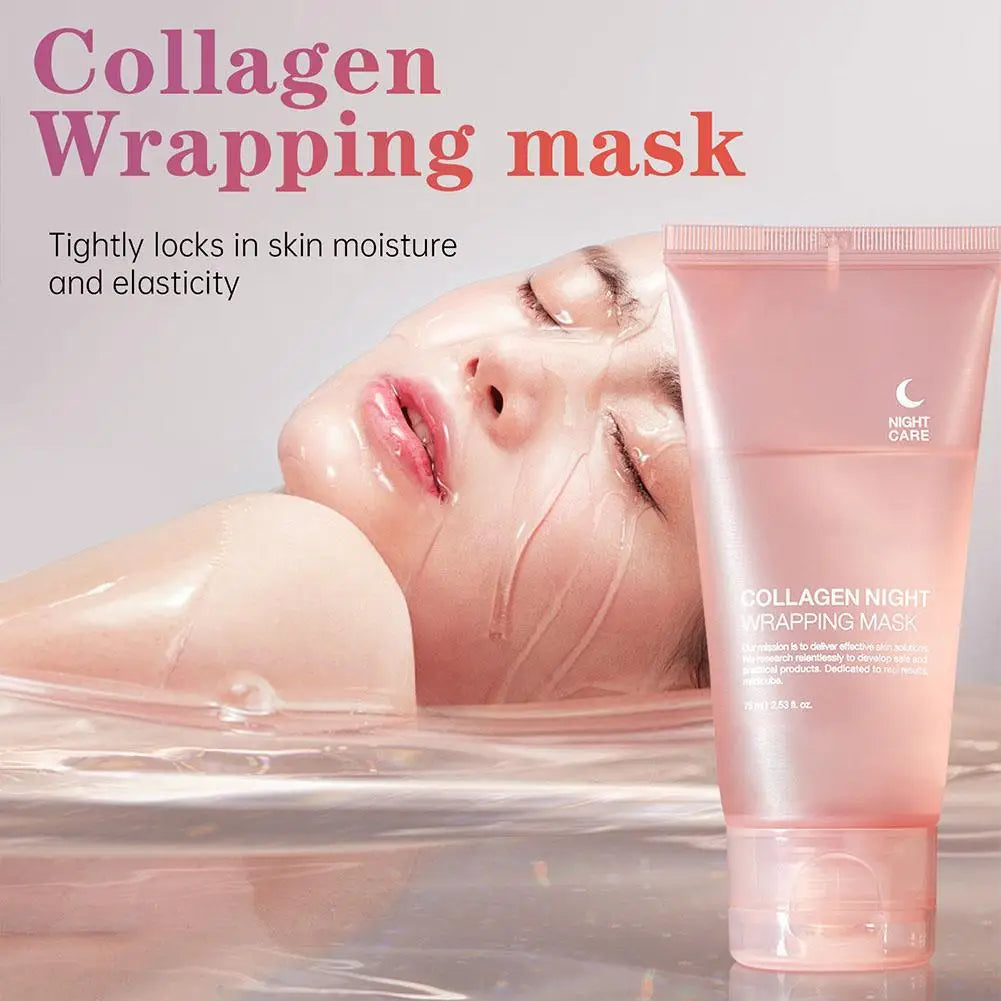 Hydrolyzed Collagen Overnight Facial Mask – 75g Skin Care Peaceful Pleasures Health and Wellness