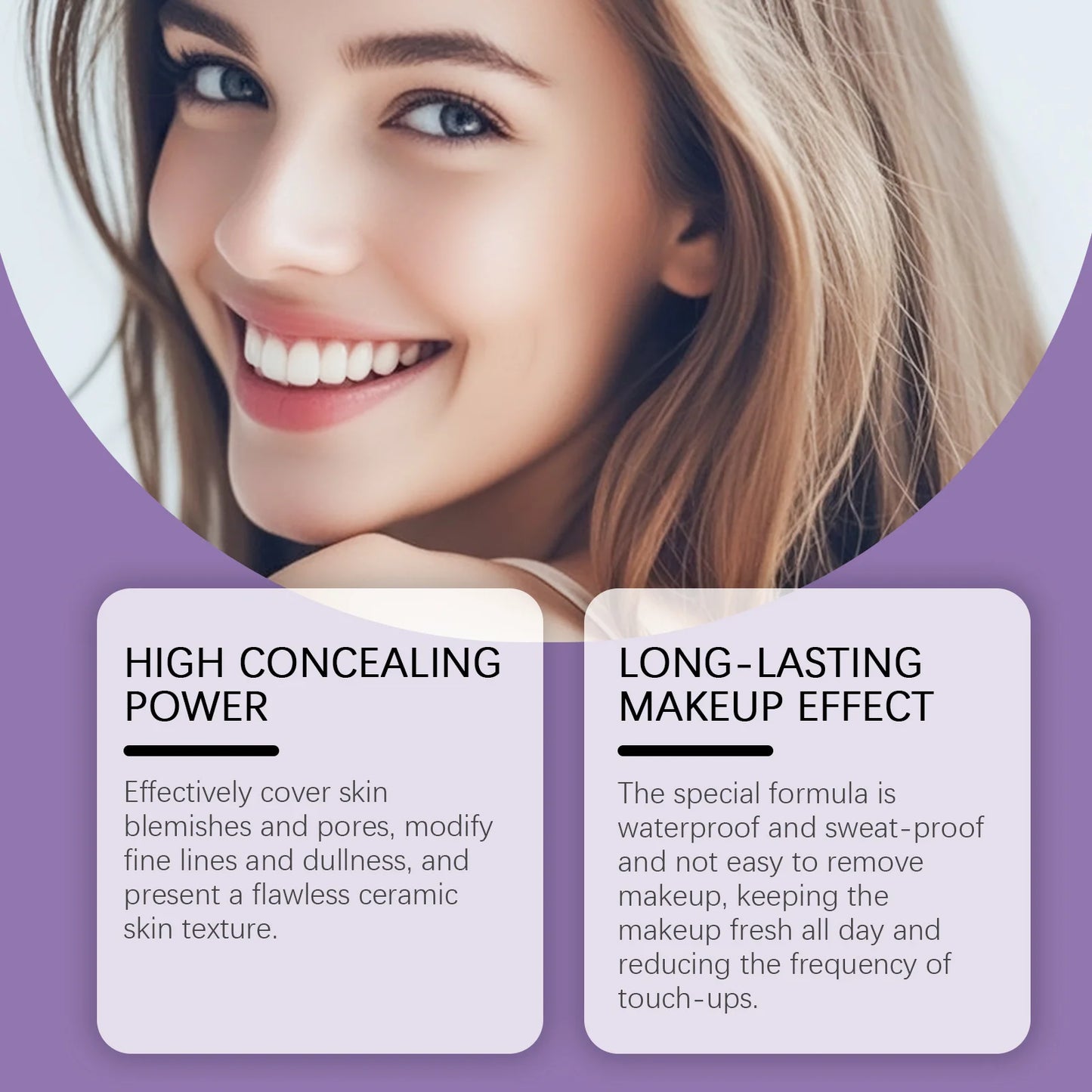 Color-Changing Foundation Stick Hydrating Full Coverage Matte Finish Brightening Pore Minimizing High Coverage Foundation Cream Peaceful Pleasures Health and Wellness