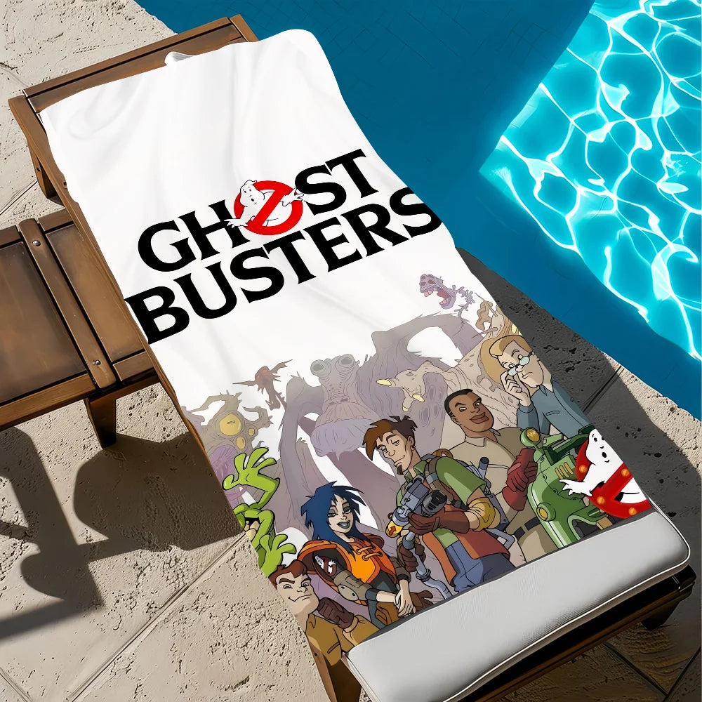 Ghostbusters Anime Quick-Dry Beach Towel | Soft Pool & Travel Quick-Dry Beach Towel Peaceful Pleasures Health and Wellness z3 STJ80x160CM