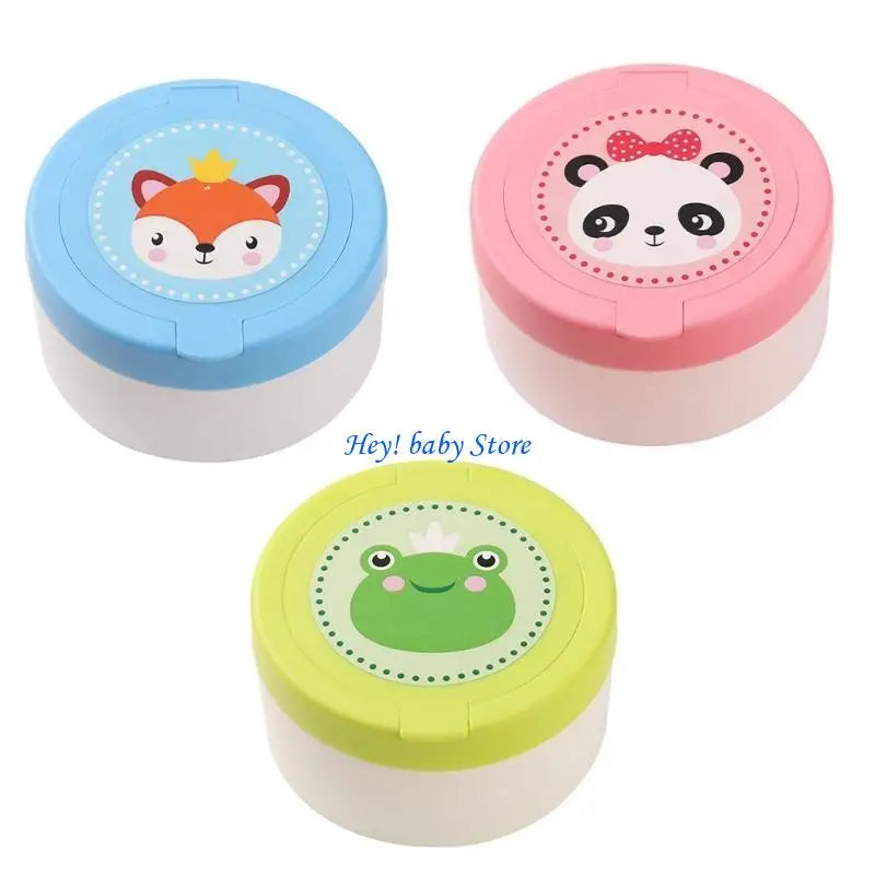 Baby Powder Puff Box | Safe Microfiber Infant Skin Container