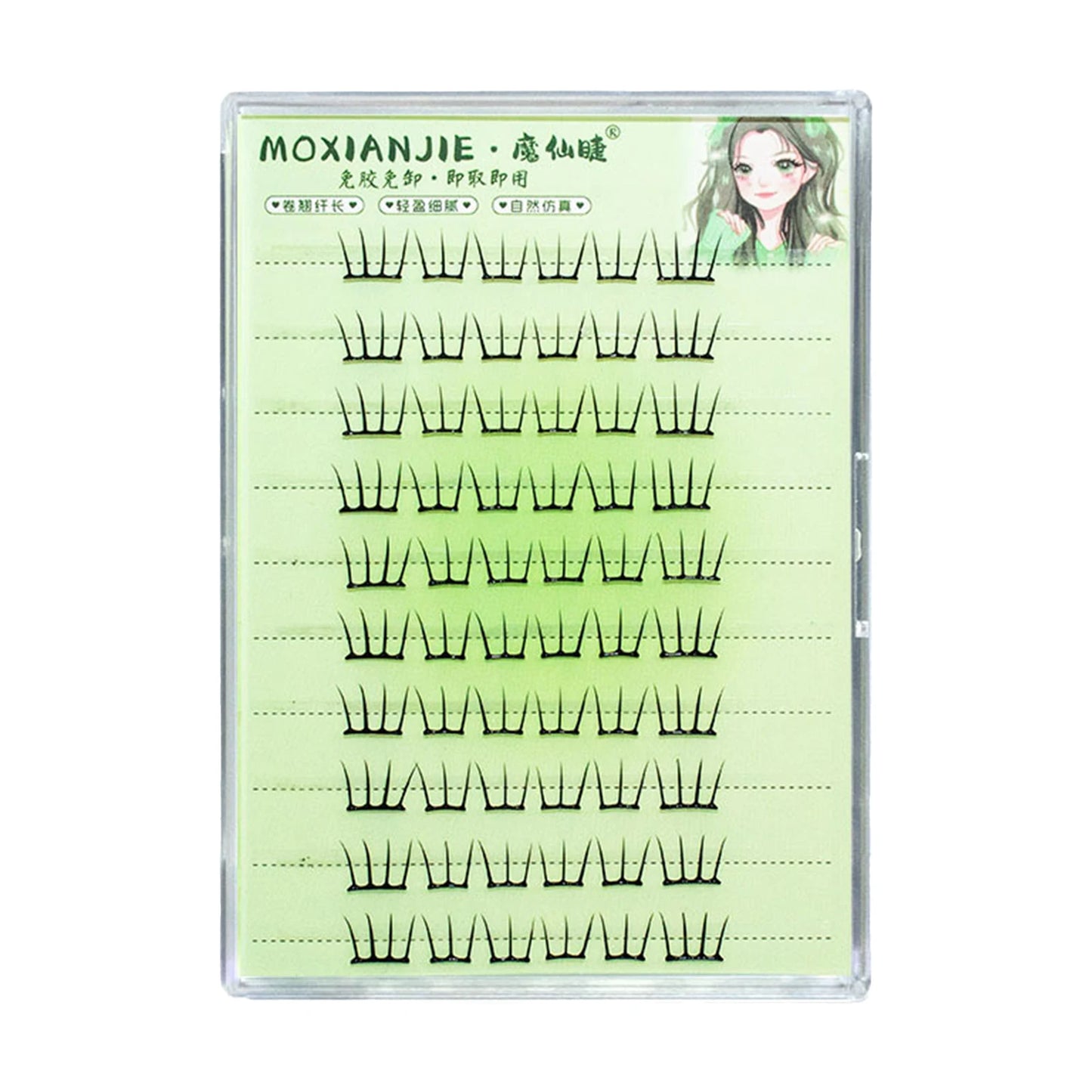 Korean Idol DIY Lashes Extension Cute Cat Paw False Eyelashes Natural Make Up Large Capacity DIY Lash Cluster Peaceful Pleasures Health and Wellness style 11