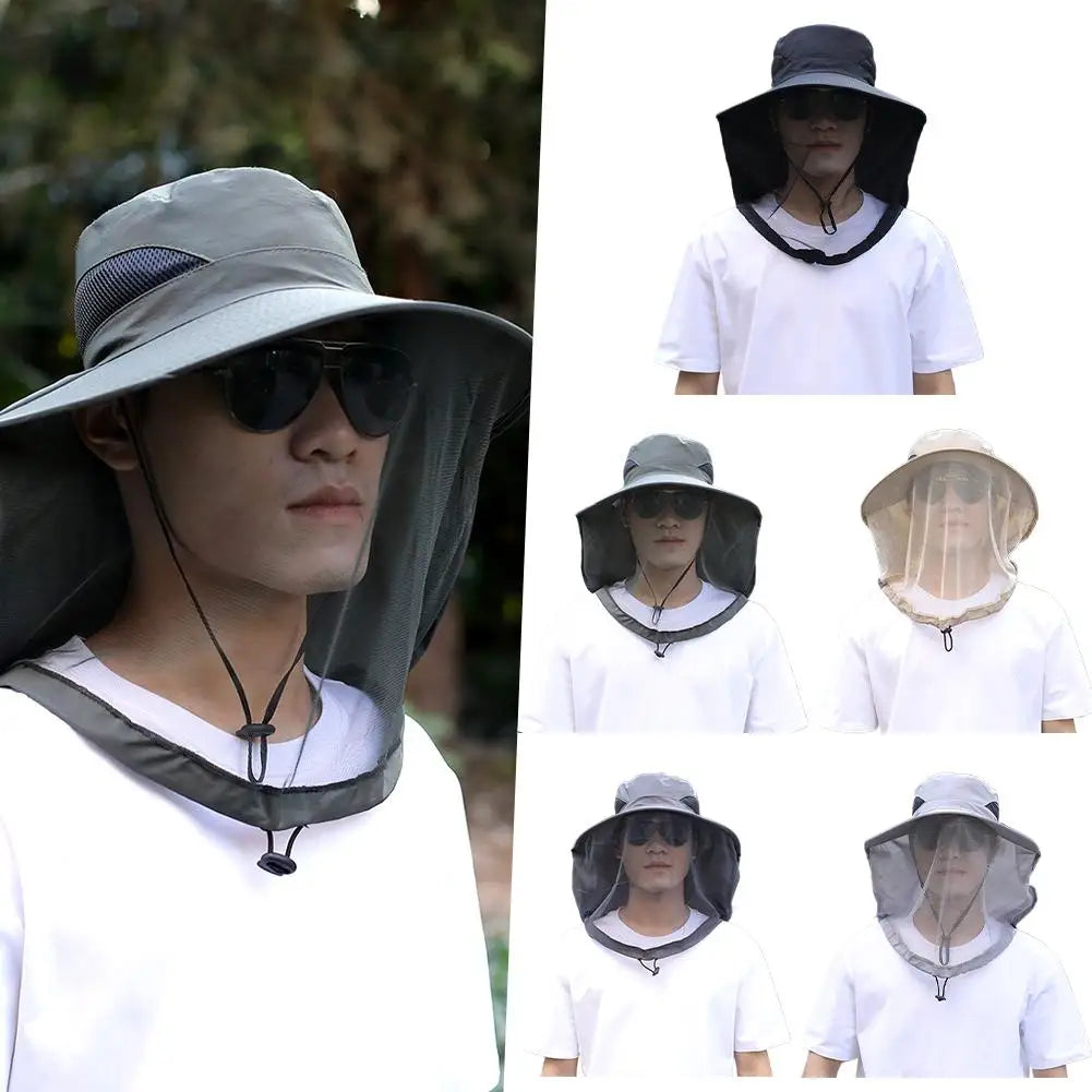 Mosquito Head Net Hat | Full Mesh Bug Shield for Fishing & Outdoors Insect Net Hat Peaceful Pleasures Health and Wellness