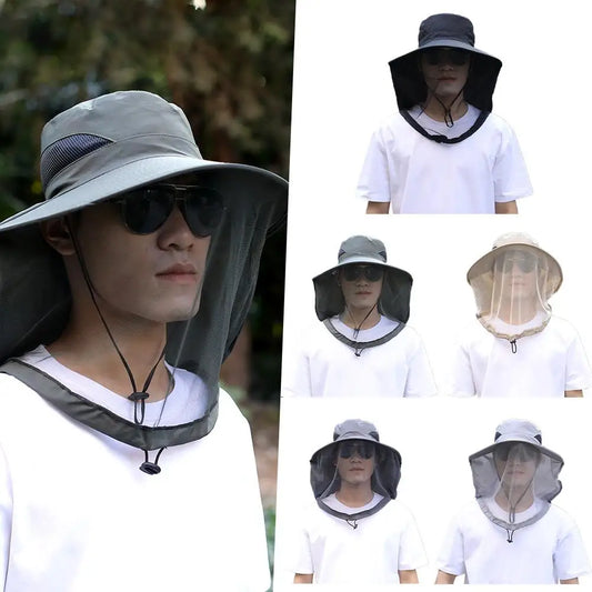Mosquito Head Net Hat | Full Mesh Bug Shield for Fishing & Outdoors Insect Net Hat Peaceful Pleasures Health and Wellness