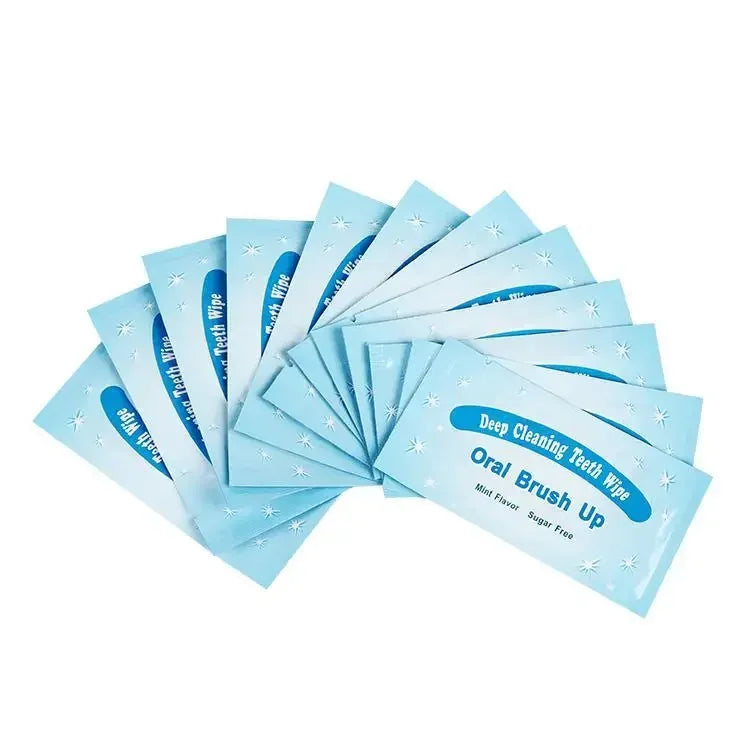 100pcs Teeth Whitening Finger Wipes | Dental Deep Clean