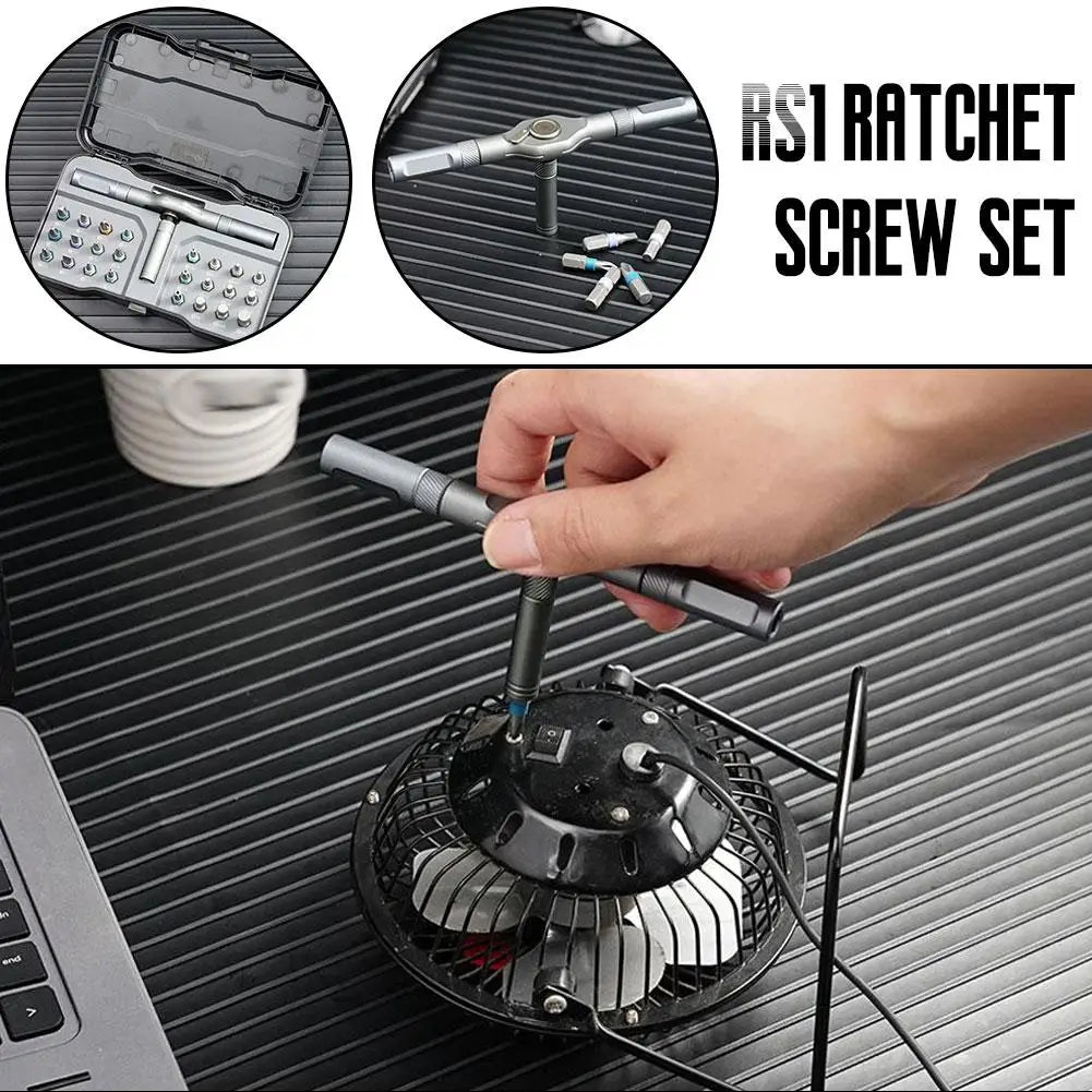 24-in-1 Screwdriver and Ratchet Wrench Set for Home Repair Peaceful Pleasures Health and Wellness
