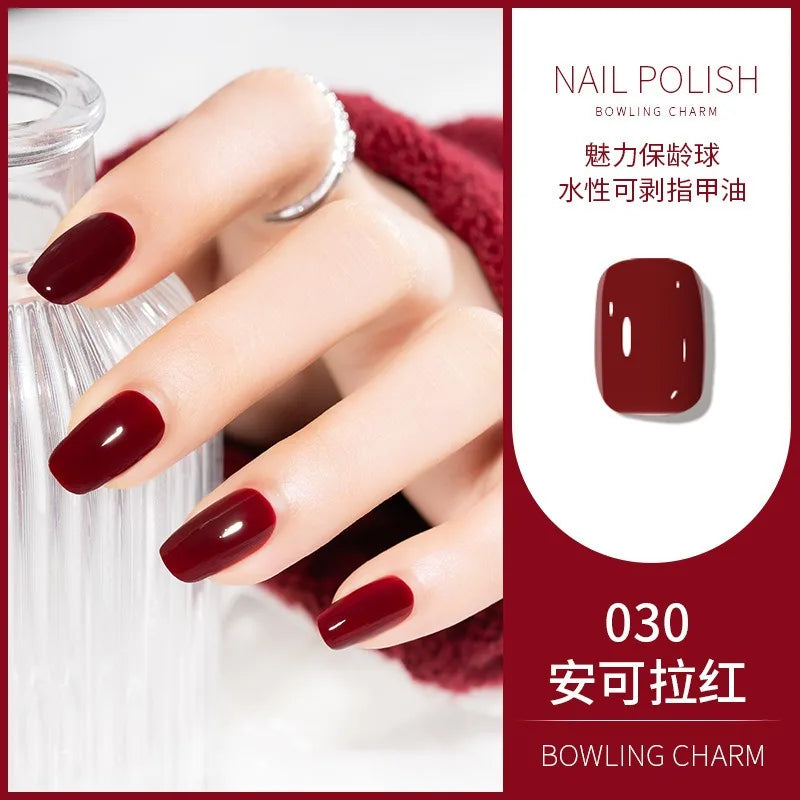 40 Colors Water-Based Nail Polish | Quick Dry No-Lamp Tearable