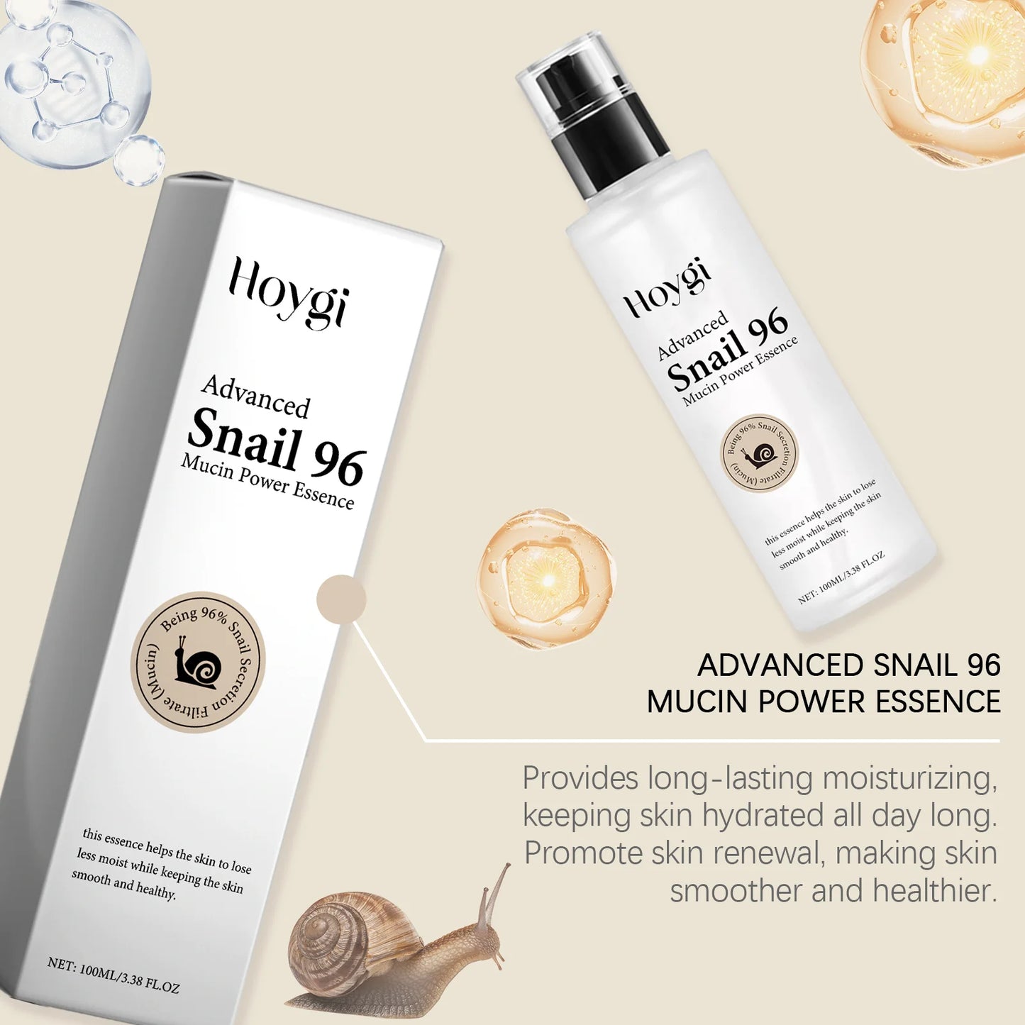 96% Snail Mucin Serum 100ml – Firming & Anti-Aging Essence
