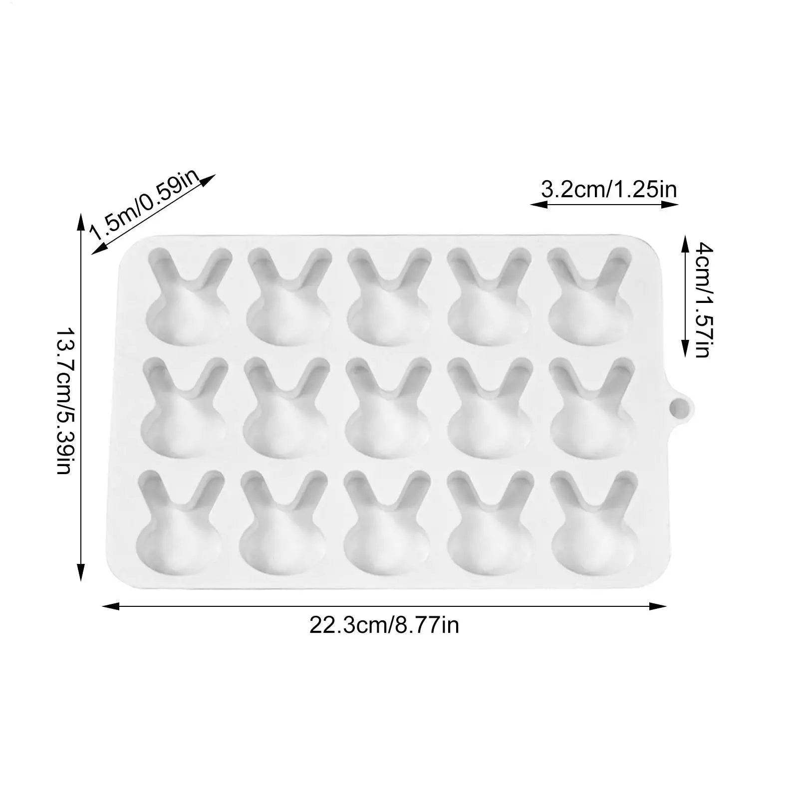 Easter Bunny Silicone Mold – Chocolate, Fondant & Resin DIY Silicone Baking Mold Peaceful Pleasures Health and Wellness