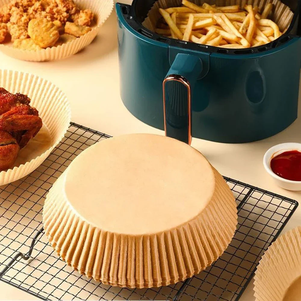 Air Fryer Parchment Paper Liners 30/50 Pcs | Non-Stick Baking Mats