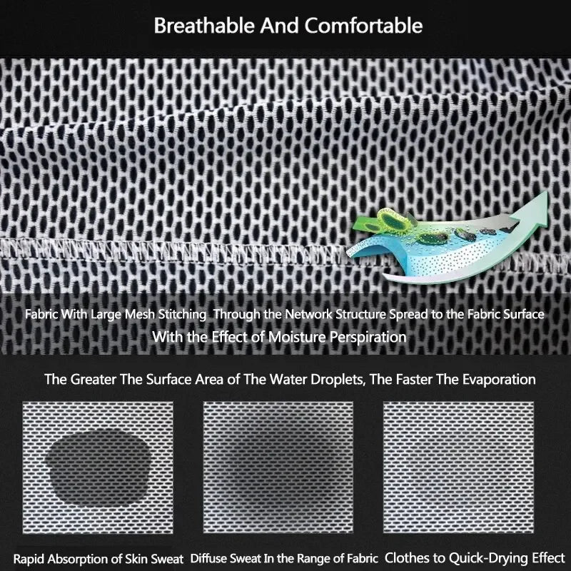 X-TIGER Men's Mesh Cycling Base Layer | Breathable Quick-Dry