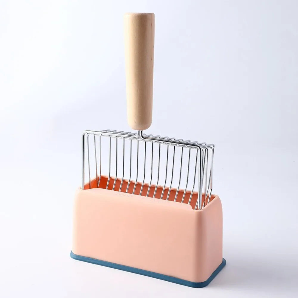 Cat Litter Scoop Set: Fine-Mesh, Thickened, Large Size – The Ultimate Cat Litter Scoop, Plastic Pet Supplies Peaceful Pleasures Health and Wellness Pink