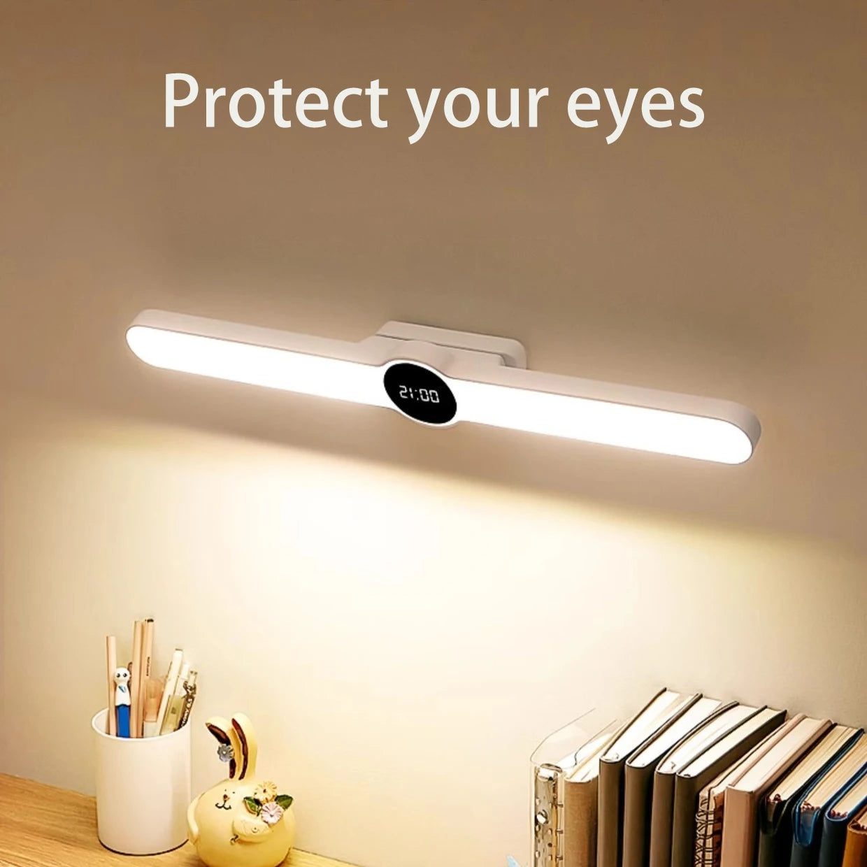 Eye Protection LED Desk Lamp Learning Special Charging College Student Dormitory Magnetic Suction Ceiling Desk Peaceful Pleasures Health and Wellness
