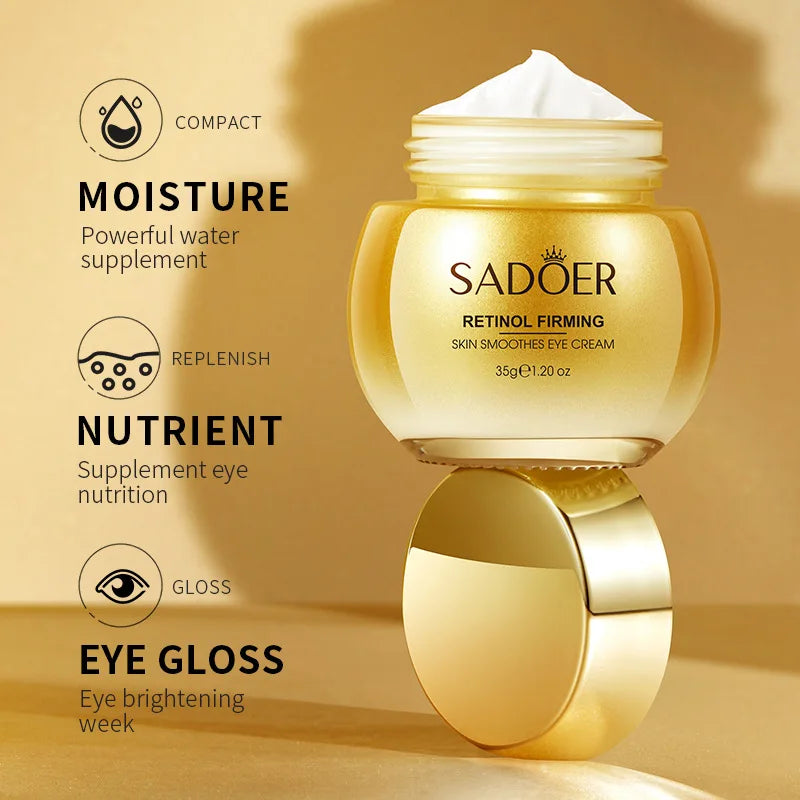 Sadoer Retinol Eye Cream – Firming, Smoothing & Moisturizing