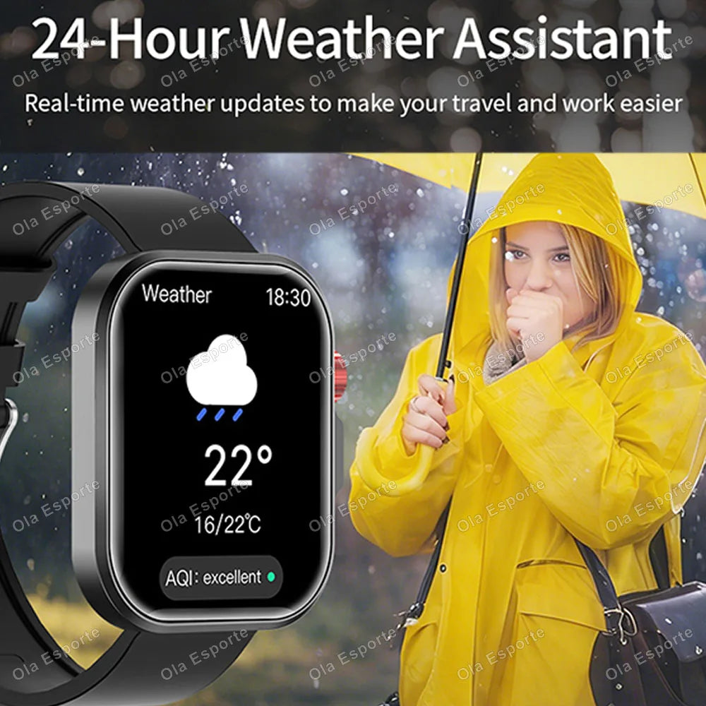 Ola Esporte 2.01" Smart Watch | Bluetooth Call, Fitness Tracker