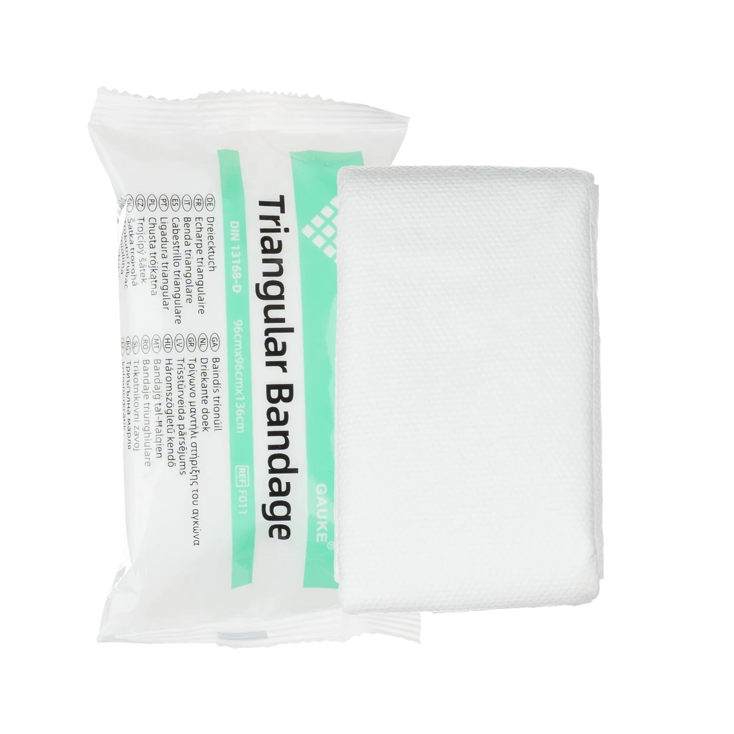 Medical Triangular Bandage 96x96x136 cm, First Aid Emergency Arm Sling Fracture Fixation Camping Survival Kit Supply, 1pc/10pcs Peaceful Pleasures Health and Wellness White 12pcs