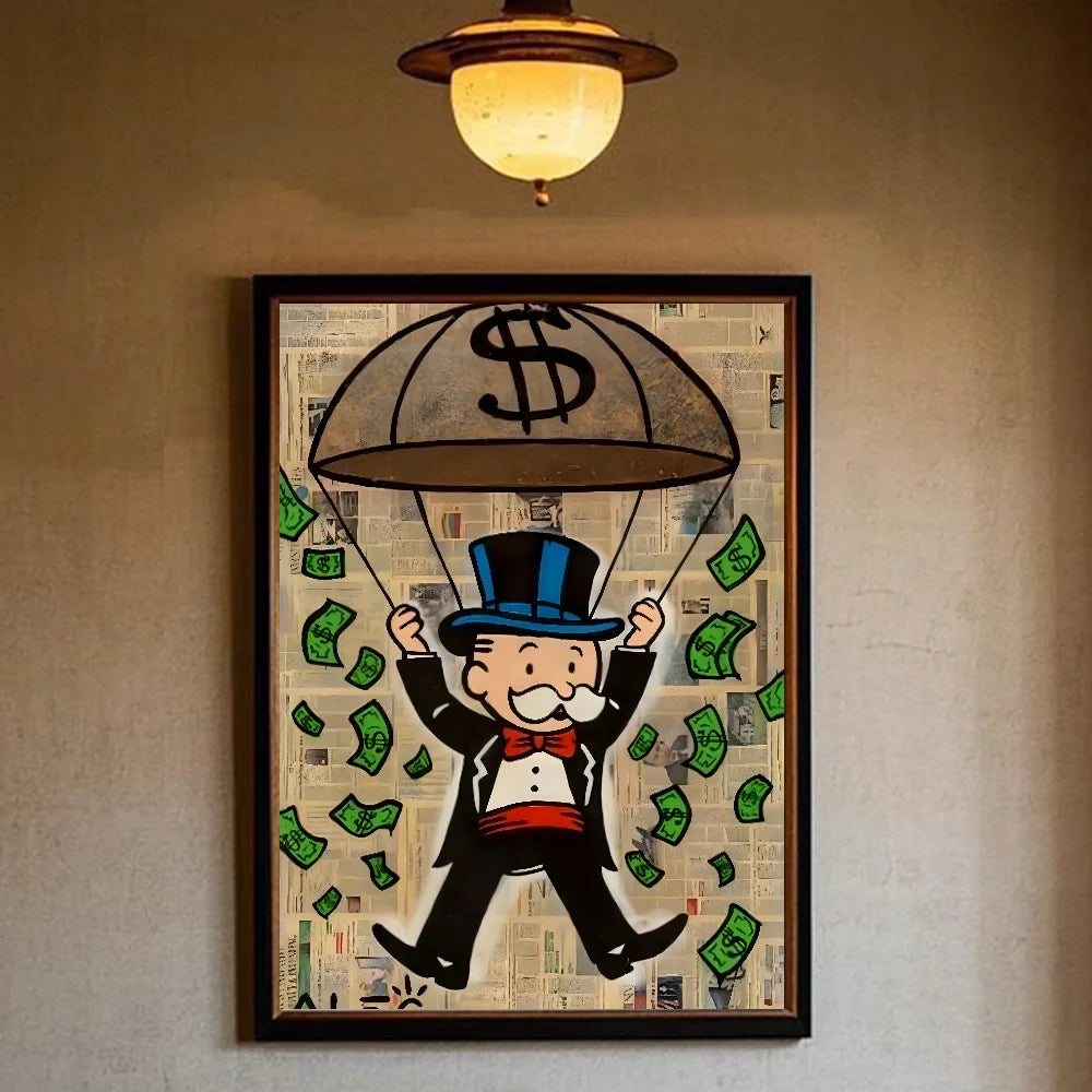 Monopoly Millionaire HD Wall Poster – Waterproof PVC Art Wall Art Poster Peaceful Pleasures Health and Wellness