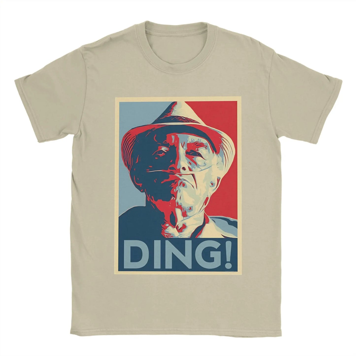 Don Hector Ding Ding T-Shirt Summer Breaking Bad Hippie T-Shirts Men Cotton Crew Neck Oversized Top Tees Short Sleeves Peaceful Pleasures Health and Wellness Khaki S