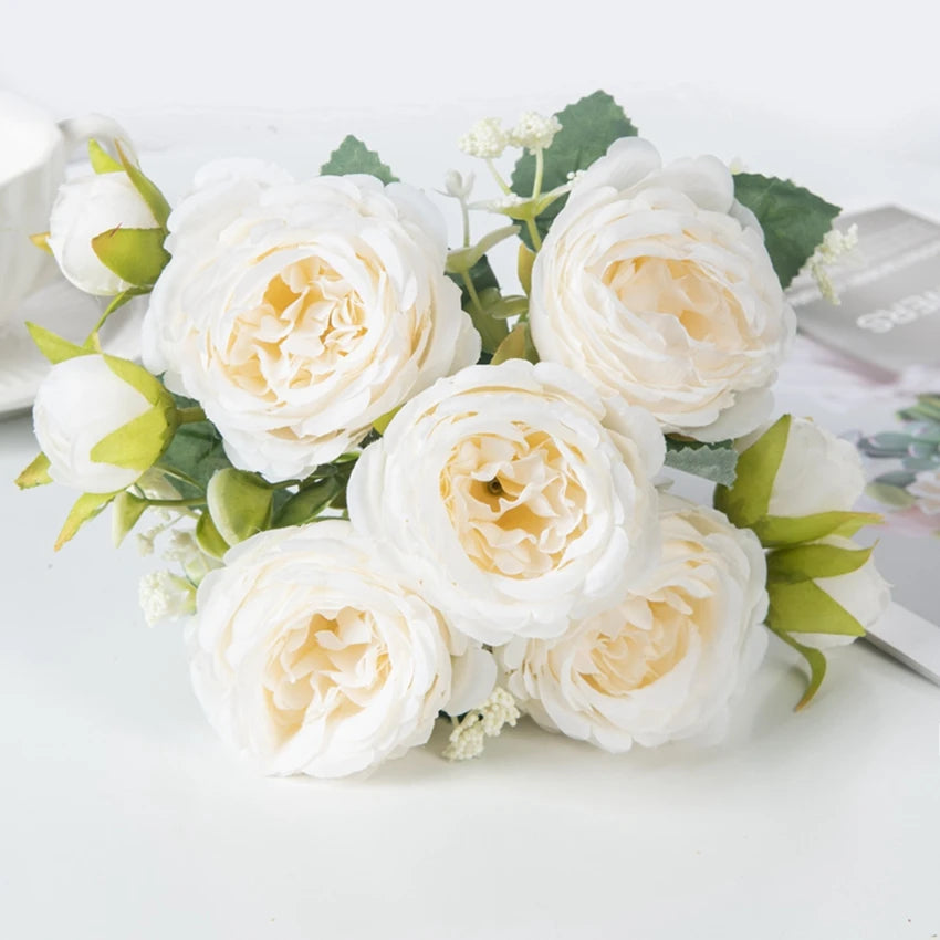 Silk Peony Artificial Flowers – Wedding & Home Decor