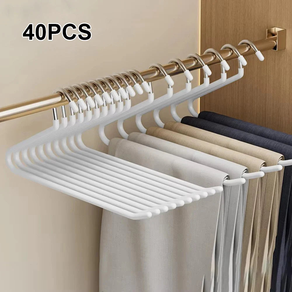 30-Pack Goose-Shaped Anti-Slip Pants Hangers & Wardrobe Clips