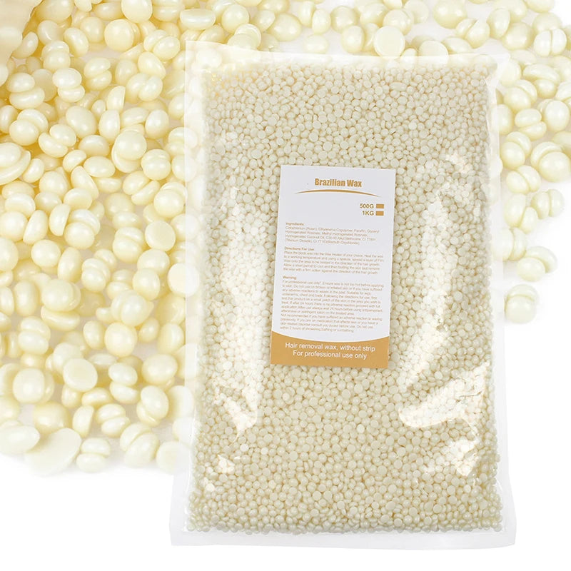 1000g Hard Pellet Bikini Waxing Tools Depilating Body Wax for Wax Warmer Kit Hot Film Epilator Wax Beans for Wax Heater Machine Peaceful Pleasures Health and Wellness
