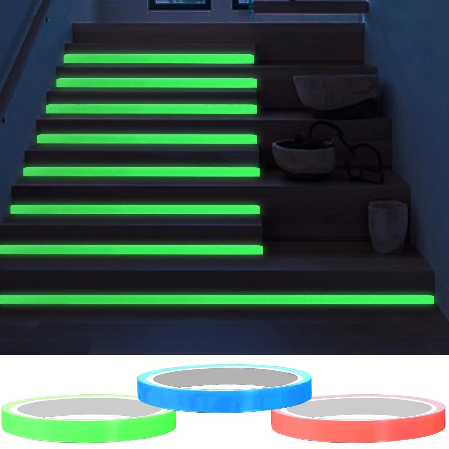 Glow in the Dark Safety Tape – Floor, Wall & Stair Marker