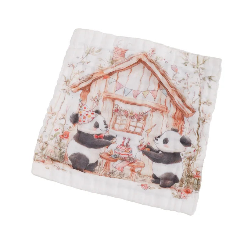 MOONBIFFY Baby Muslin Washcloths | 100% Cotton Gauze Towels