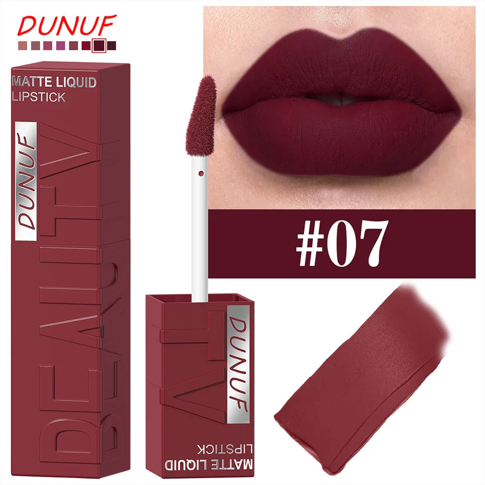 DUNUF Y2K Waterproof Lip Gloss – Non-Stick Long-Lasting Color