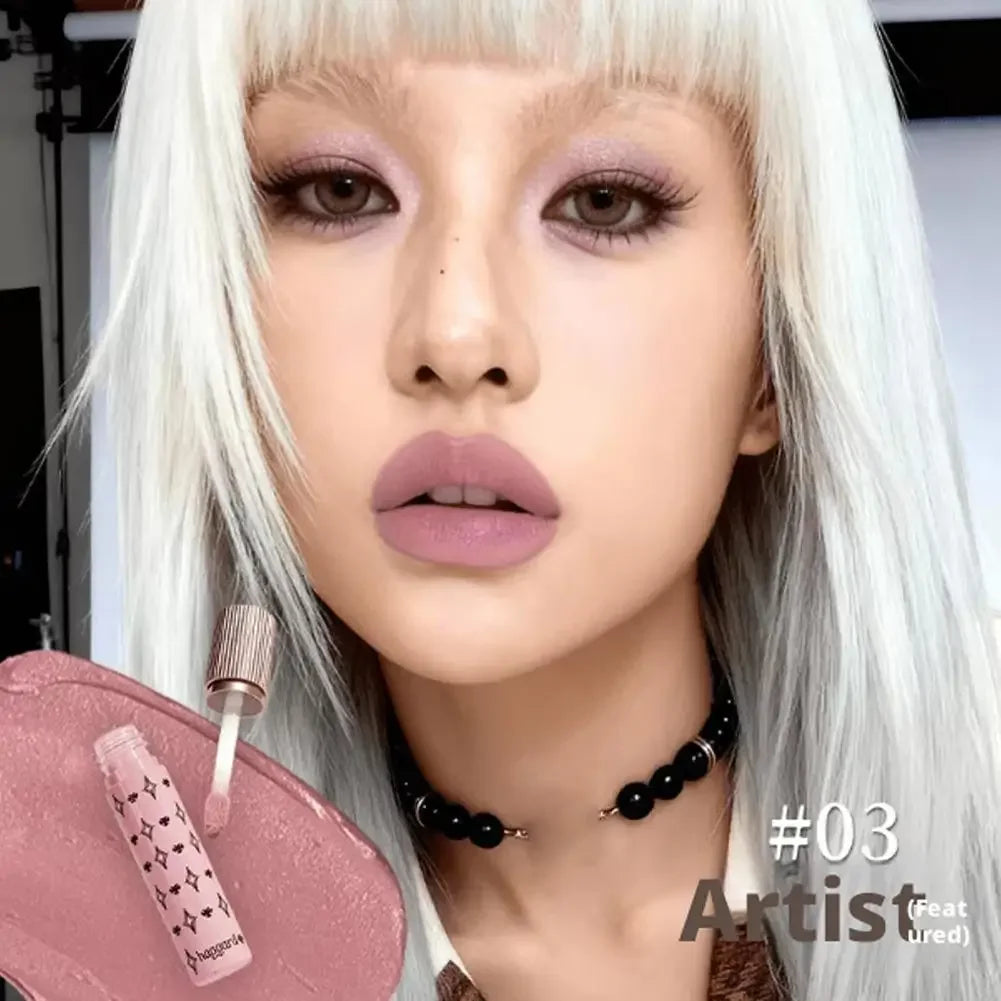 haggard Emo Monster Series Lip Powder Cream Non-Stick Cup Ultra High Color Matte Nude Soft Shimmer Lipstick Makeup Cosmetics Peaceful Pleasures Health and Wellness