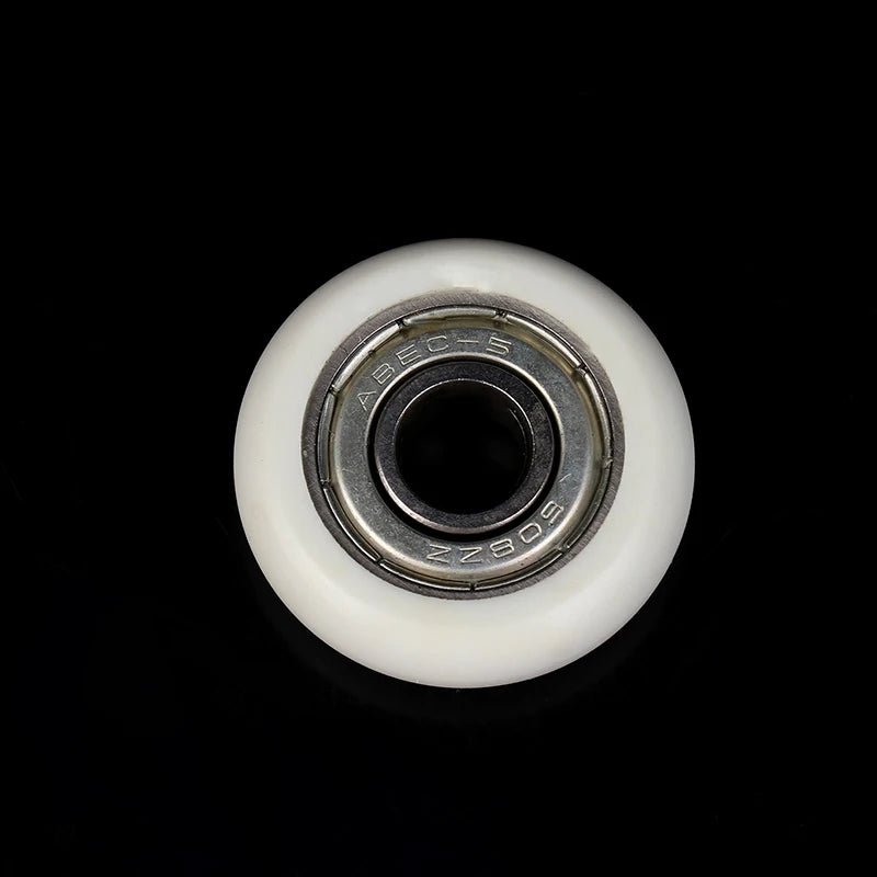 1Pc Hardware 608 ZZ 8*30*8.5mm POM Nylon Round Type Roller Wheel POM Wrapped 608ZZ Bearing Pulley Plastic Wheel Peaceful Pleasures Health and Wellness