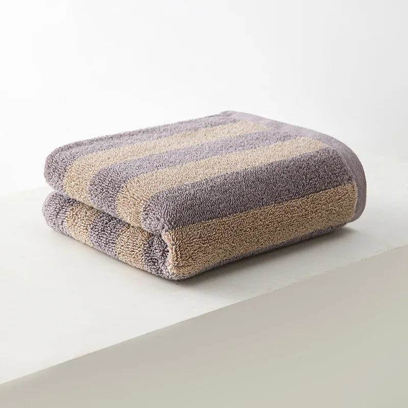 Battilo Plaid Cotton Bath Towel Set – Soft & Absorbent