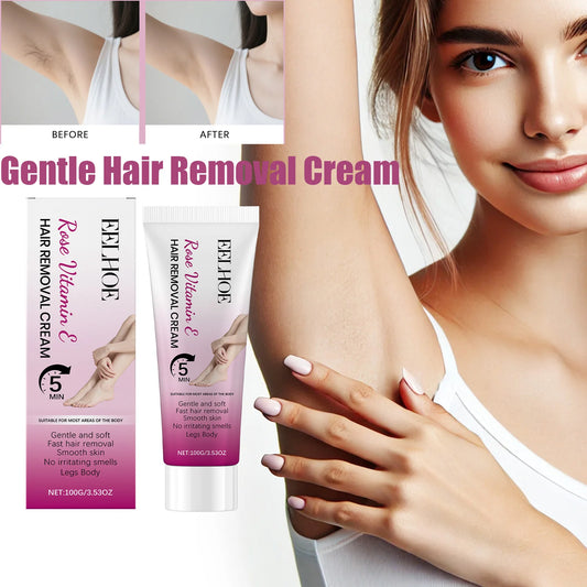 Gentle Hair Removal Cream – Painless Depilatory for Men & Women Peaceful Pleasures Health and Wellness