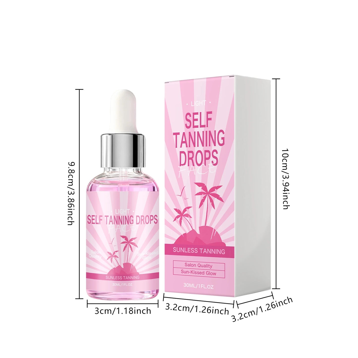 Self Tanning Drops – Sunless Bronzing Serum for Face & Body