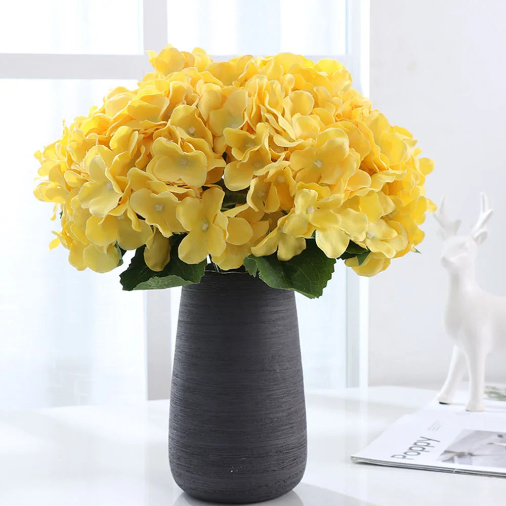 Silk Hydrangea Artificial Flowers 58cm Bouquet – Home & Wedding