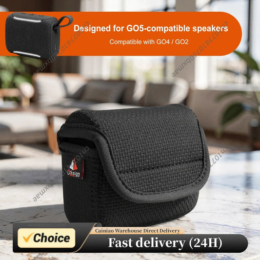Carrying Storage Bag for JBL GO5/GO4/GO2 Portable Waist Bag Reusable Storage Bags Speaker Protection Case Speaker Accessories Peaceful Pleasures Health and Wellness