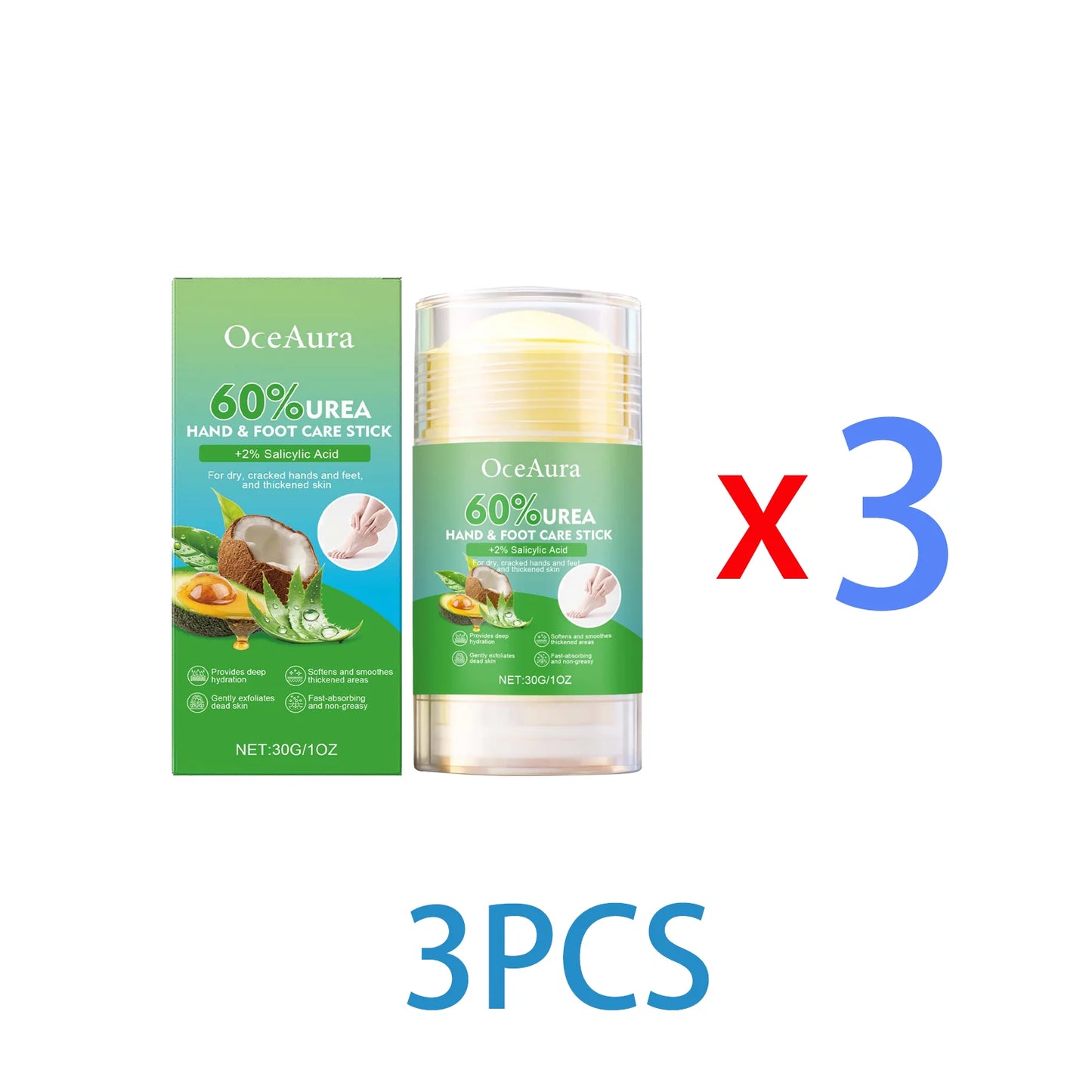 Beeswax Hand & Foot Balm Stick | Travel Size Moisturizer 30g