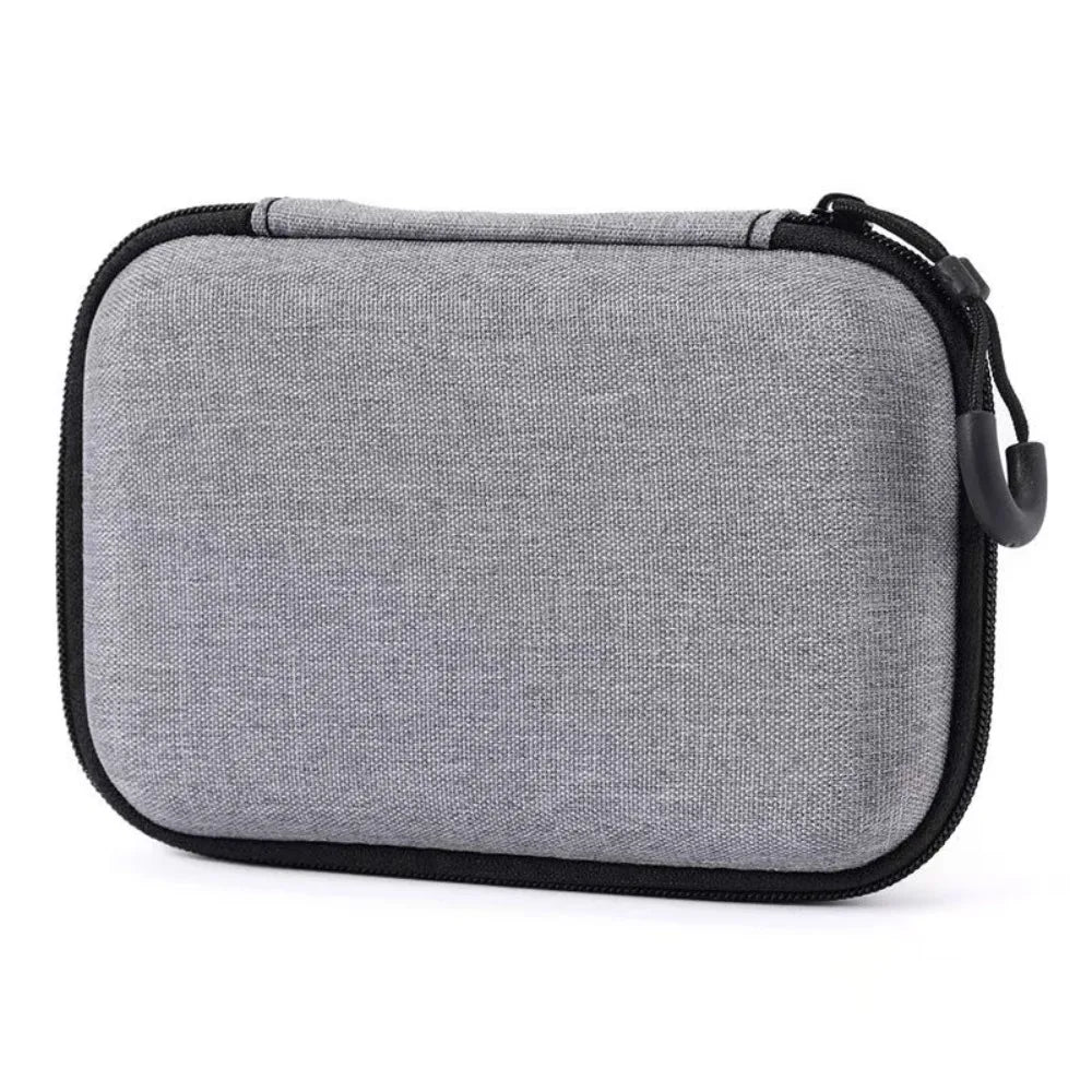 Shockproof Hard EVA Storage Bag Protective Dust-proof Earphone Storage Bag Portable Wear-resistant Data Cable Organizer Bag Peaceful Pleasures Health and Wellness 15-10-4.5cm
