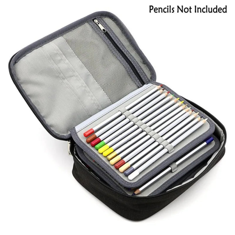 Pencil Case 72 Slots Multifunctional Large Capacity Pouch Zipper