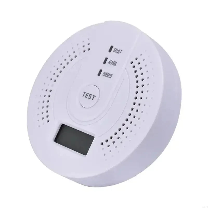 Carbon Monoxide Detector CO Alarm High Sensitivity with LCD Display UL2034 Certified for Home Kitchen Office Peaceful Pleasures Health and Wellness White