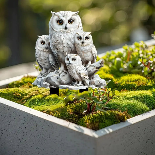 Acrylic Owl Garden Stake – Waterproof Figurine Yard Decor Garden Stake Figurine Oasis Select