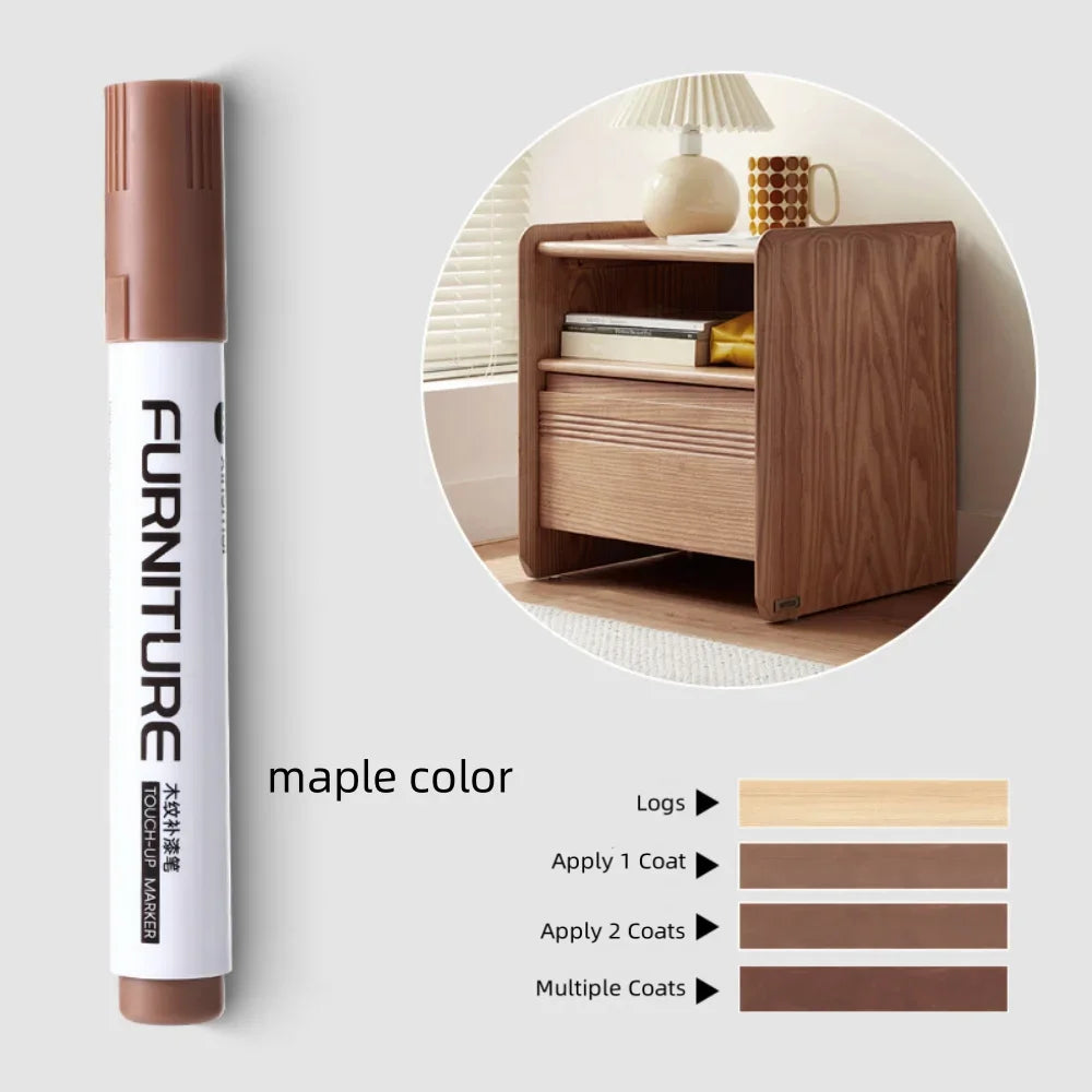 Wood Composite Grain Paint Furniture Touch-up Markers Pens Wood Floor,Furniture Markers Touch Up,touch up markers Peaceful Pleasures Health and Wellness maple color