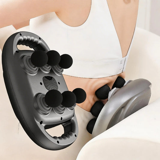 Electric Six Heads Fascia Gun Muscle Relaxation Massager for Neck And Cervical Spine Relief - Massage Instrument Full body massa Peaceful Pleasures Health and Wellness