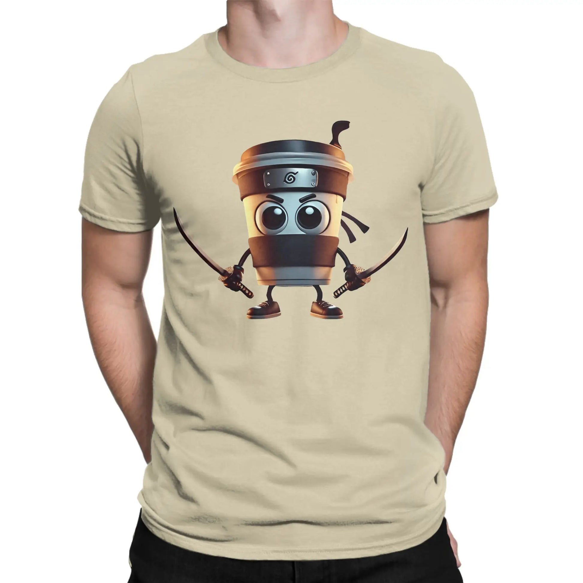 Cappuccino Assassino T Shirt Summer Italian Brainrot Meme 100 Cotton T-Shirts For Men Popular Casual Short Sleeve Y2K Funny Tee Peaceful Pleasures Health and Wellness Khaki 6XL