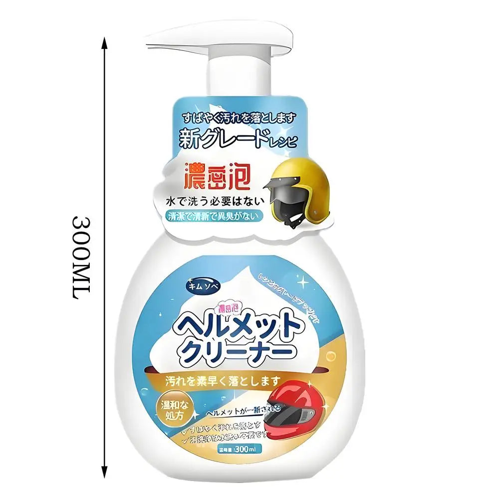new Motorcycle Helmet Foam Cleaner Inner Liner Cleaning Dry Cleaning 300ml Motorbike Glove Stain Remover Shoes Deodorizer Peaceful Pleasures Health and Wellness 300ml